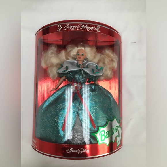 Vintage Barbie 1995 Happy Holidays Special Edition Barbie doll by Mattel in box - Picture 1 of 11